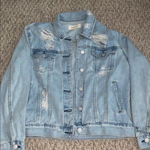 Ripped Light Wash Jean Jacket | Poshmark